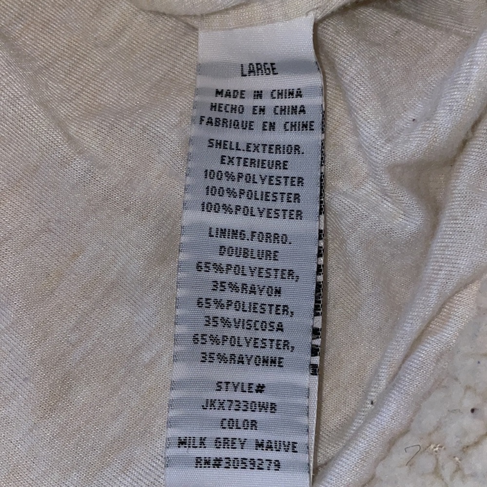 Thread & Supply 1/4 Zip Sherpa Jacket, Size L - Picture 7 of 11